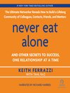 Cover image for Never Eat Alone